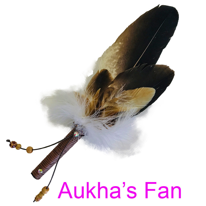 (image for) Wedged Tailed Eagle Feather Large Natural Smudge Fan