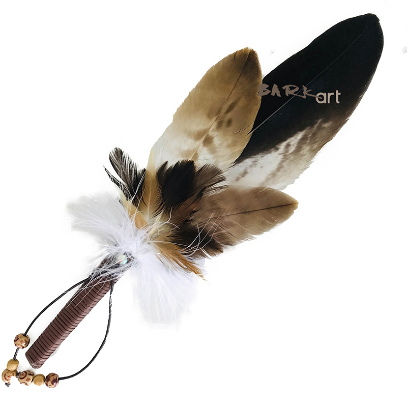 (image for) Wedged Tailed Eagle Feather Large Natural Smudge Fan - Click Image to Close