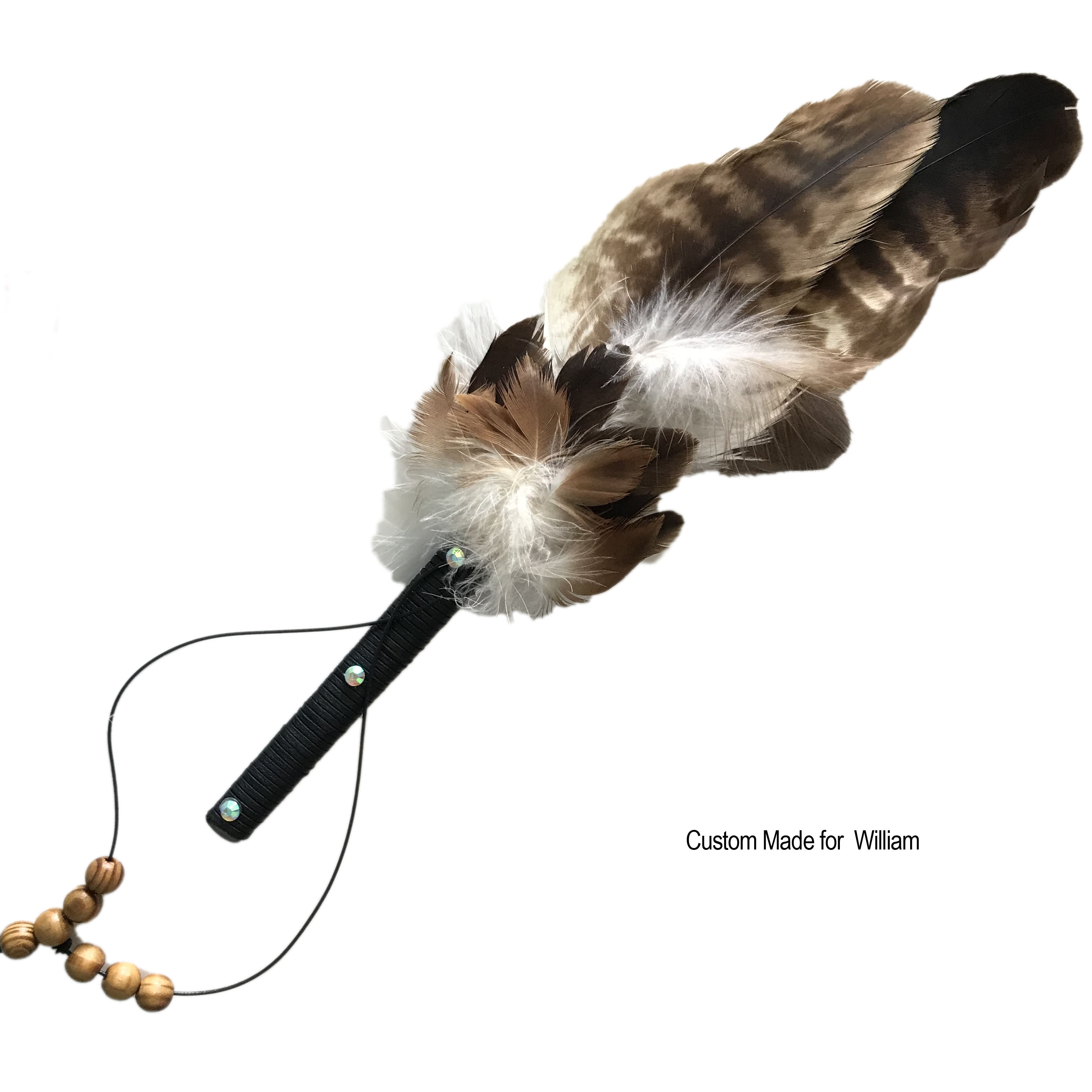 (image for) Wedged Tailed Eagle Feather Large Natural Smudge Fan