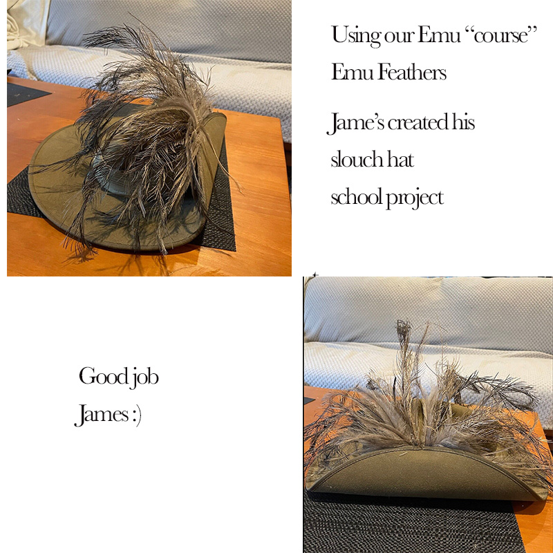(image for) Emu Kangaroo feathers slouch hat