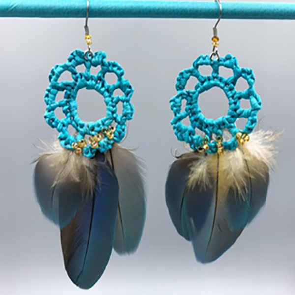 (image for) Brendas Feather Earrings