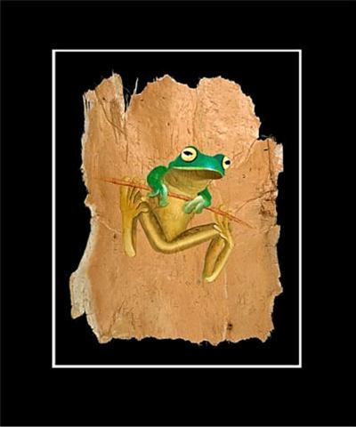 (image for) Green Tree Frog Barkart Print